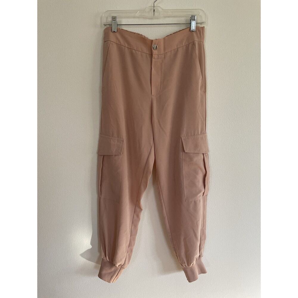 Zara Pink Cargo Jogger Pants Women’s Size Medium